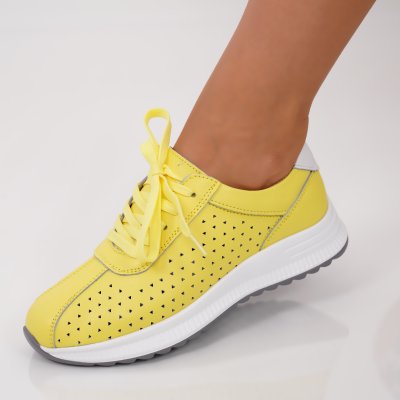 Bőr Félcipők Nures Yellow