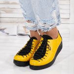 Bőrcipő Erini Yellow