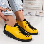 Bőrcipő Erini Yellow