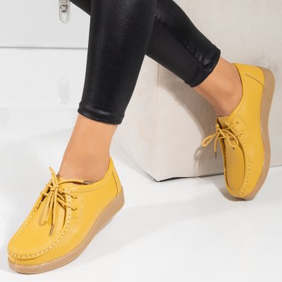 Bőrcipő Esen8 Yellow 