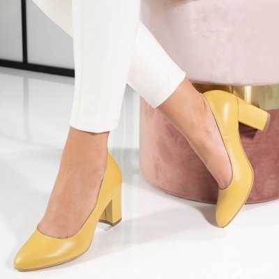 Magassarkú Bőrcipő Rize2 Yellow 